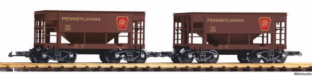  38972 - G - 2-tlg. Set Schüttgutwagen, PRR